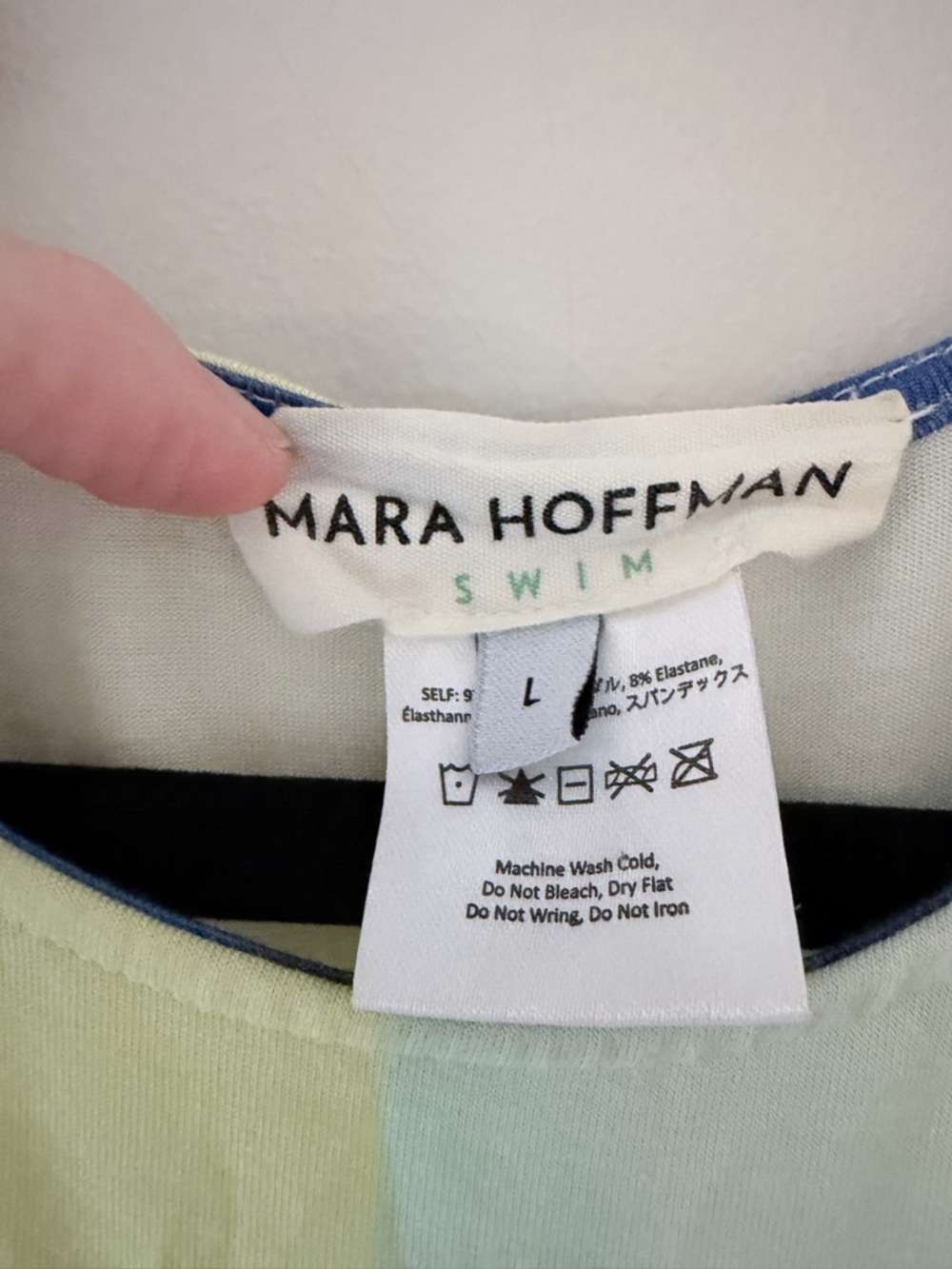 Mara Hoffman Yellow Pink Blue Striped Maxi Dress - Picture 3 of 5